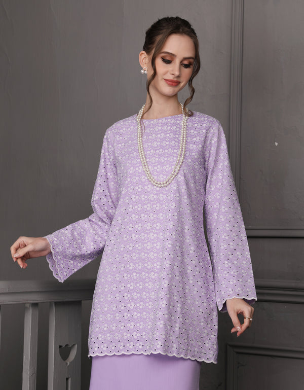 BAJU KURUNG MODEN ERENA (PURPLE)
